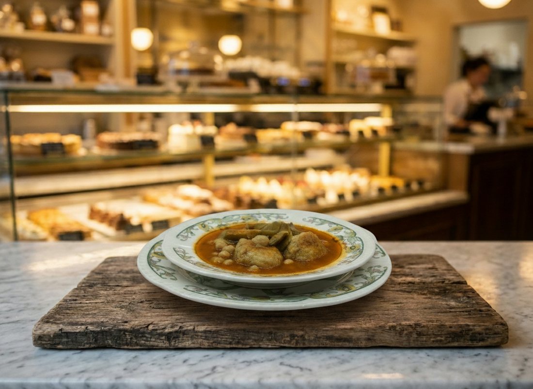 albondigas de bacalao con alcachofa