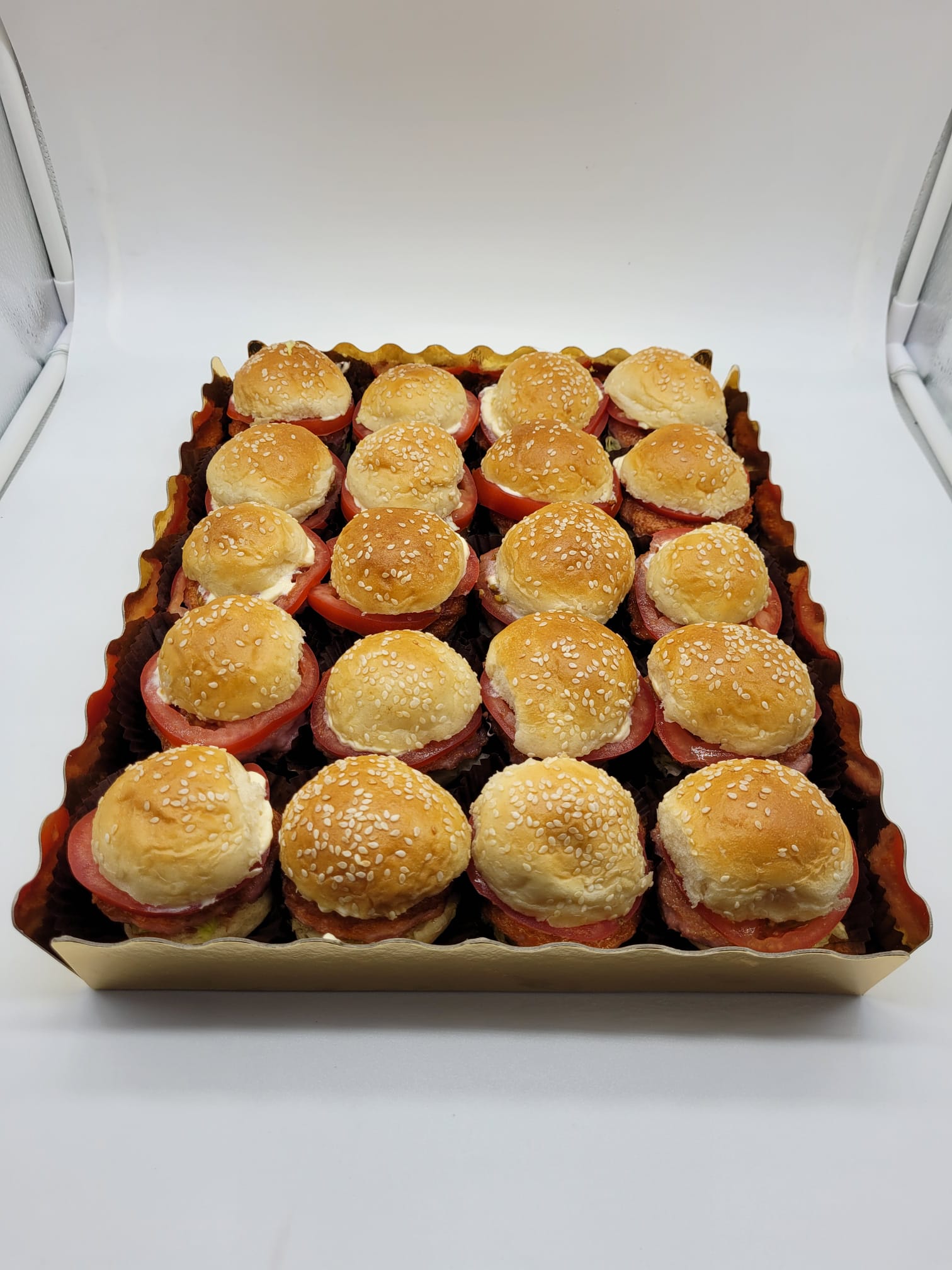 Mini hamburguesas para catering